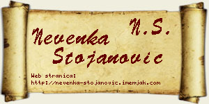 Nevenka Stojanović vizit kartica